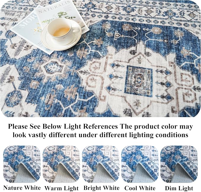 2x6 Washable Hallway Runner Rug: Indoor Farmhouse Kitchen Rugs Oriental Thin