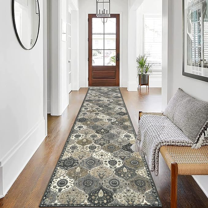 Lahome Moroccan Washable Runner Rug Non Slip, 2x10 Runner Rugs