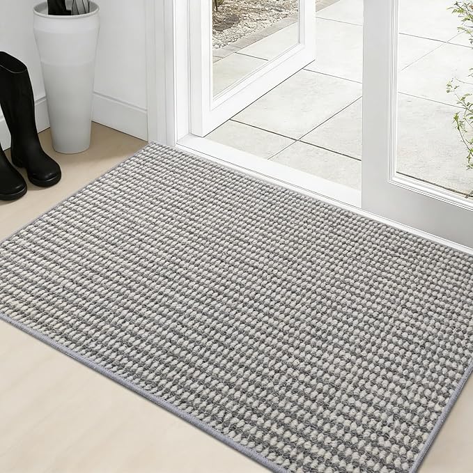 Dirt Trapping Door Mat 24x36, 3D Scarping Surface Doormat