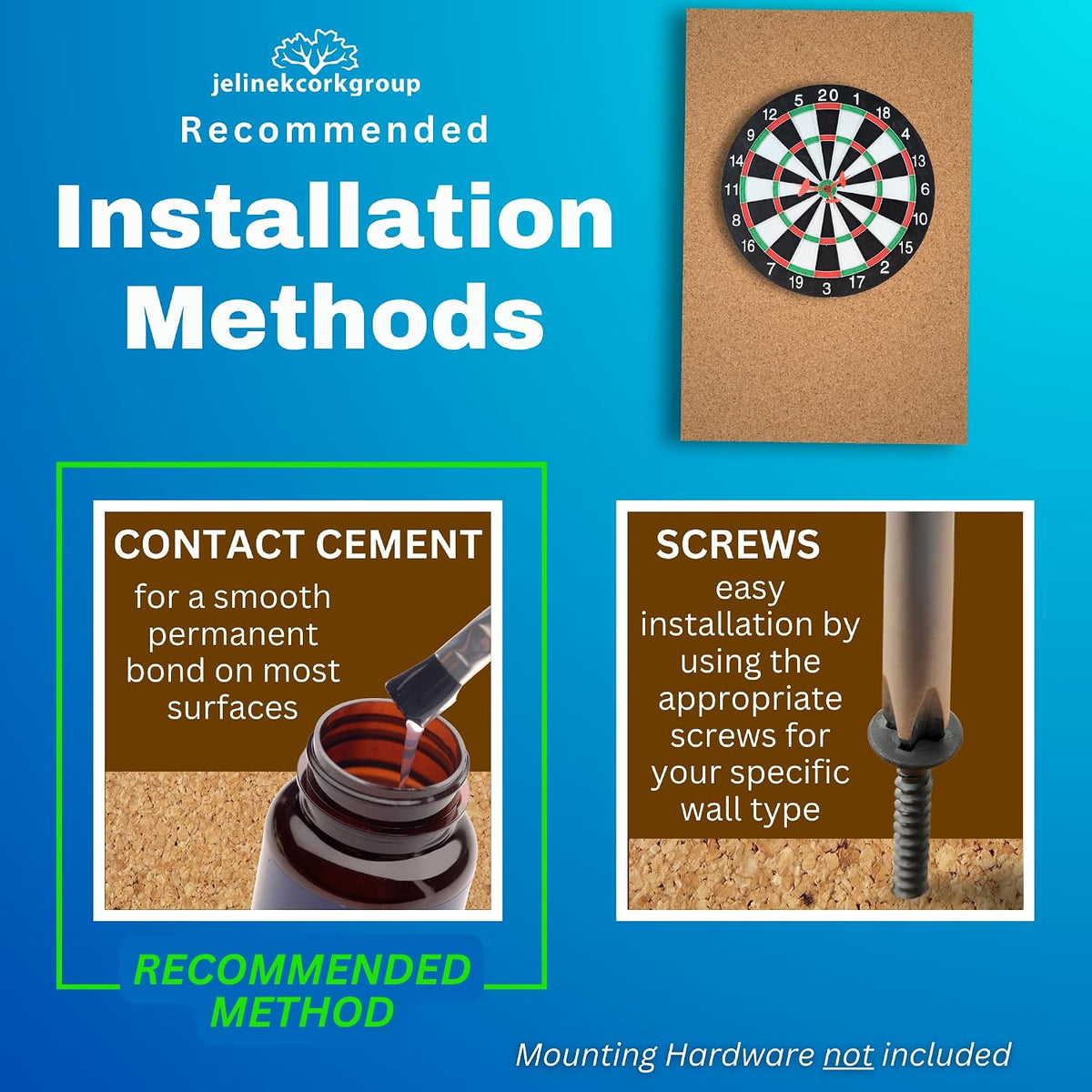Jelinek Cork Dart Board Backer Wall