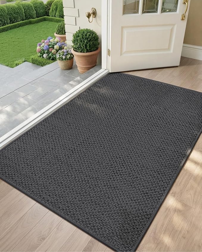Color&Geometry Ultra-Thin Indoor Door Mat, Washable Doormat