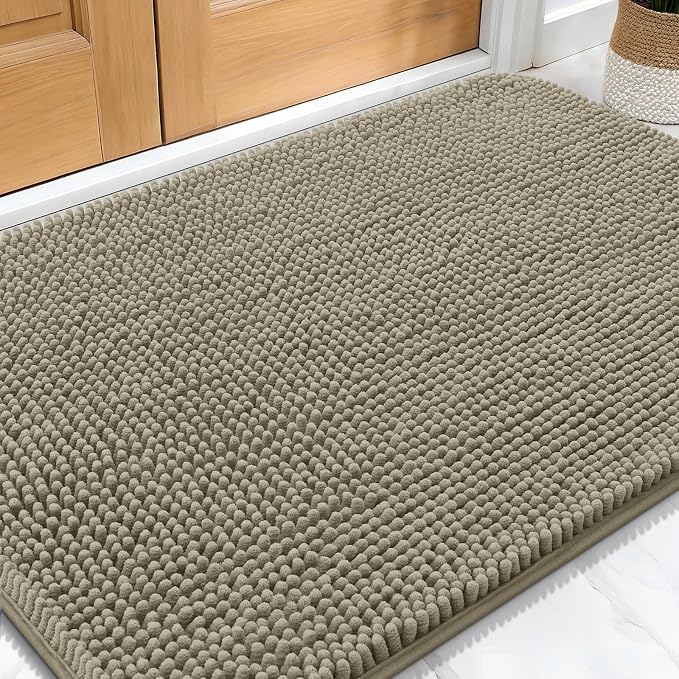 OLANLY Dog Door Mat for Muddy Paws 32x20, Absorbs Moisture and Dirt, Absorbent