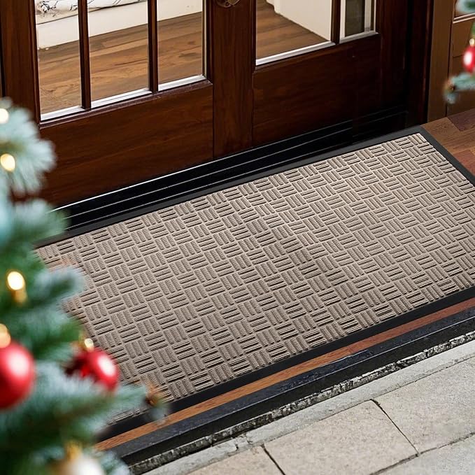 Mibao Front Door Mat, Heavy Duty Durable Welcome Mat