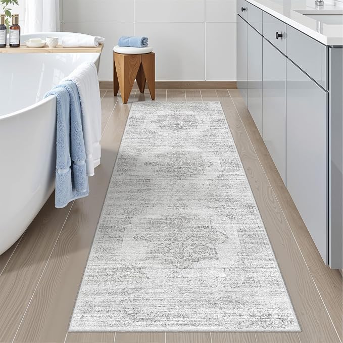 2x6 Runner Rug Non Slip for Entryway, Washable Runners for Kitchen, Soft Thin