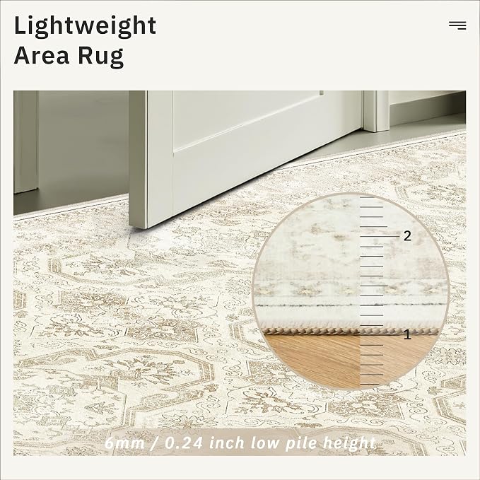 Soalmost Runner Rug 2x12 Washable Non-Slip Hallway Runner Rugs