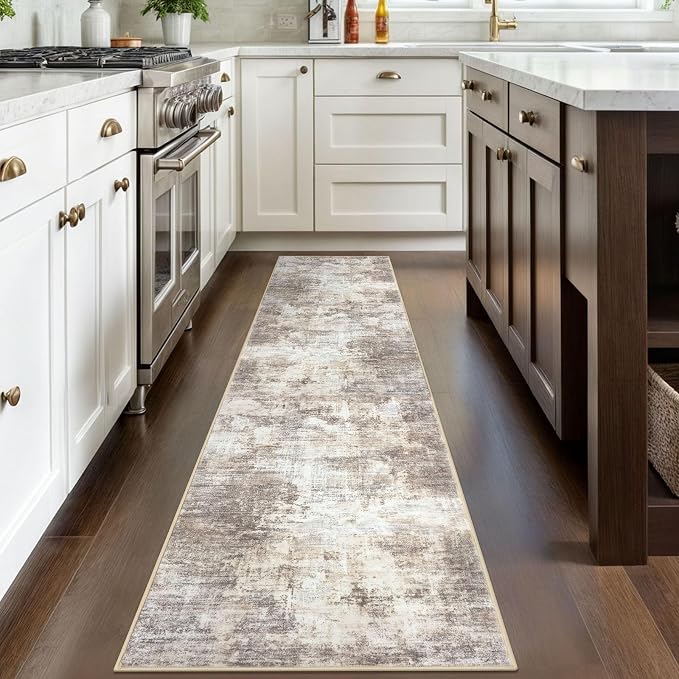 IOHOUZE Abstract Runner Rug 2x8 Ft Washable Runners