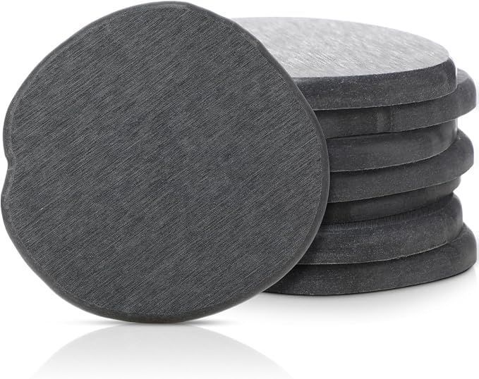 Diatomaceous Earth Coasters Set of 8，Cool Absorbent Quick-Dry Drink Coasters