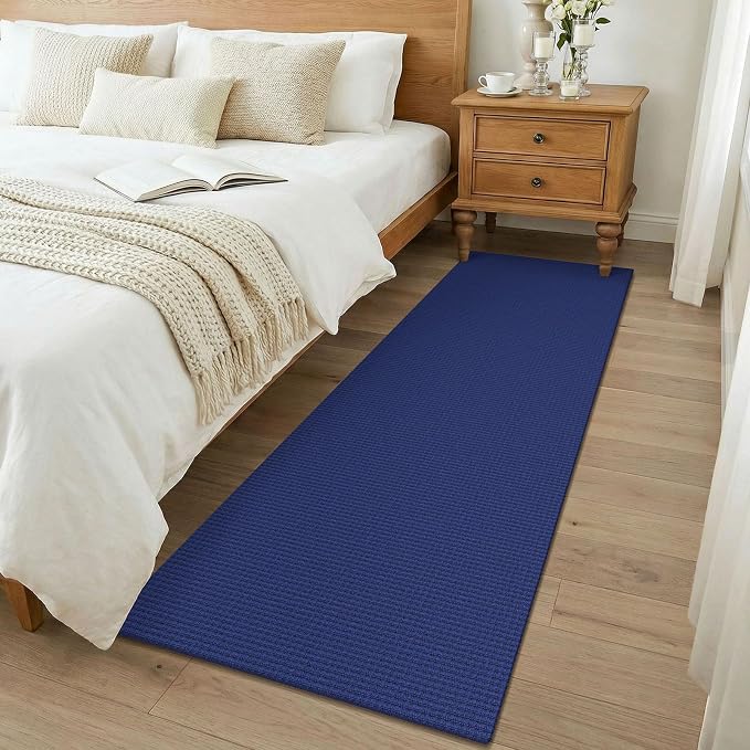 KOZYFLY Woven 2x7 Washable Kitchen Runner Rug, Non Slip Runners