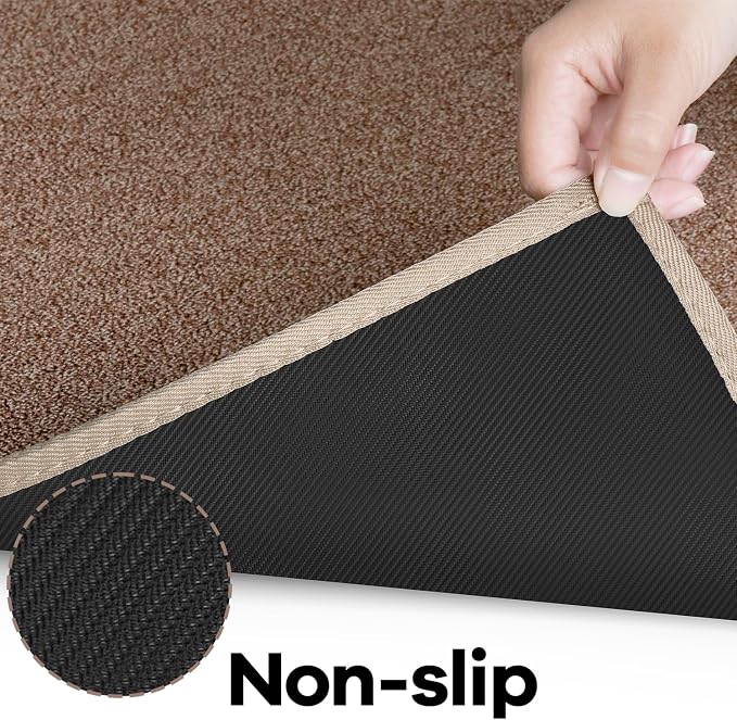 AREDO Runner Rug with Non Slip Rubber Backing, Washable Soft Floor Carpet