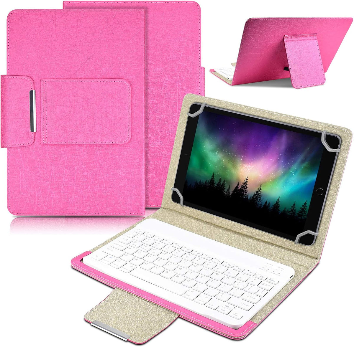 DETUOSI Universal 10.1 inch Android Tablet Case with Keyboard