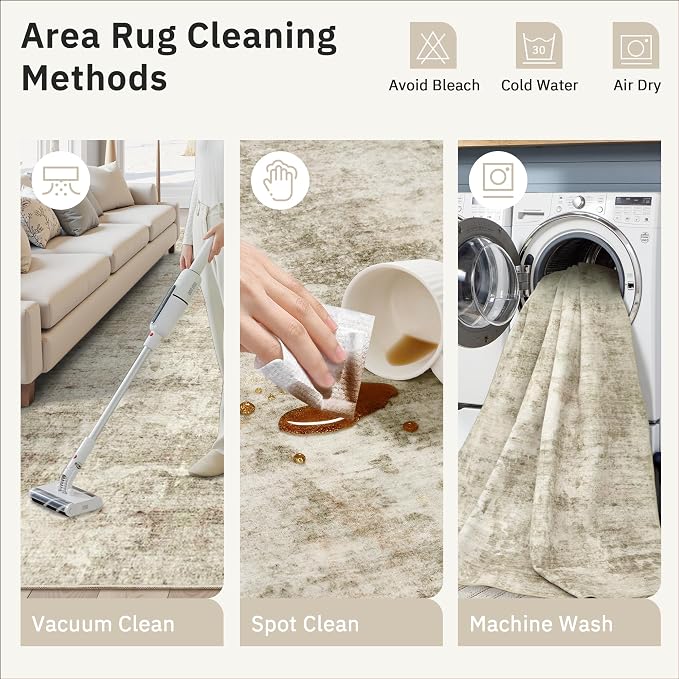 Soalmost Runner Rug 2x6 Washable Non-Slip Kitchen Runner Rugs