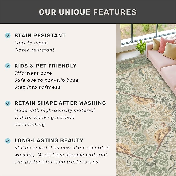 12ft Extra Long Vintage Runner Rugs