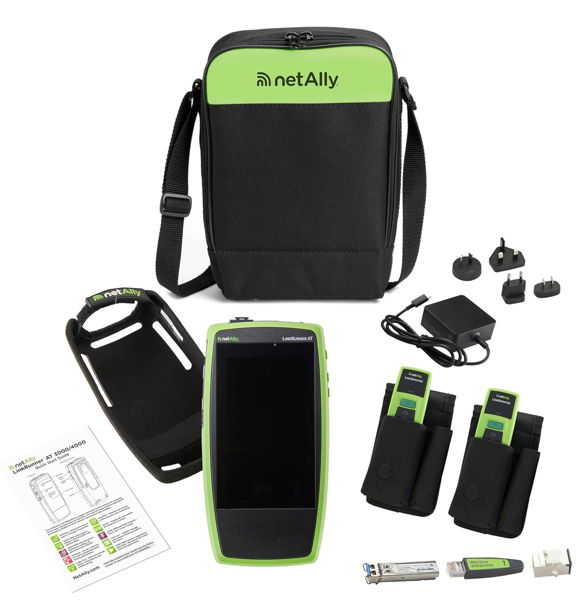 NetAlly LinkRunner AT 3000 LinkSolutions Kit incl. 2X LinkSprinter Network Testers. Copper and Fiber Network Cable and Connectivity Tester Kit
