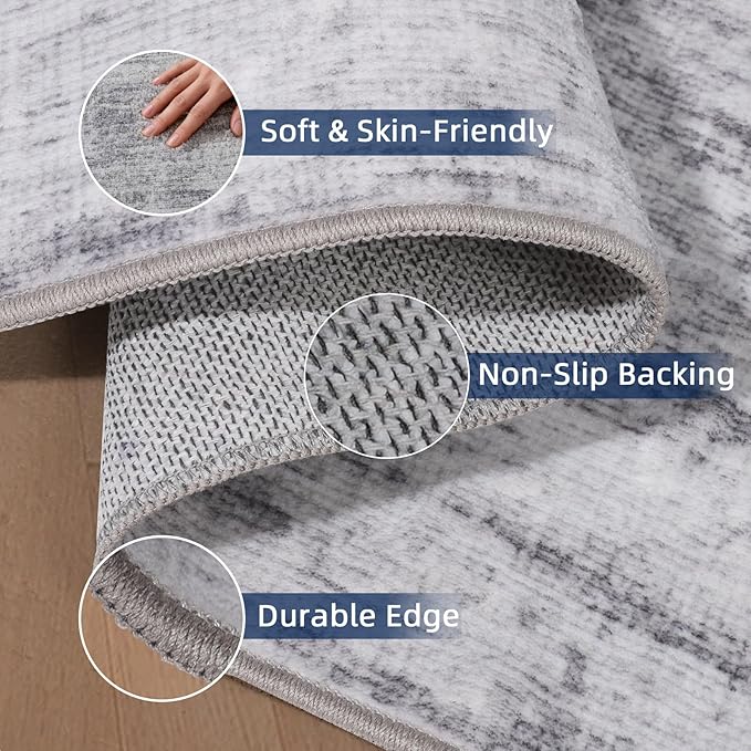 2.5x10 Washable Runner Rugs, 10 ft Runner Rug