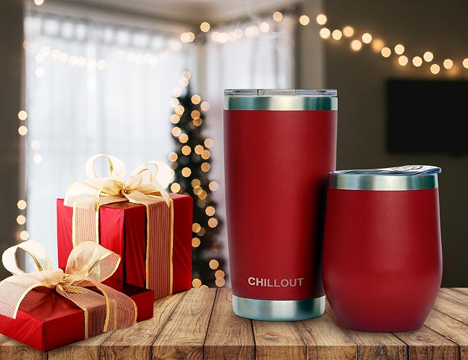 CHILLOUT LIFE 12 oz Stainless Steel Wine Tumbler