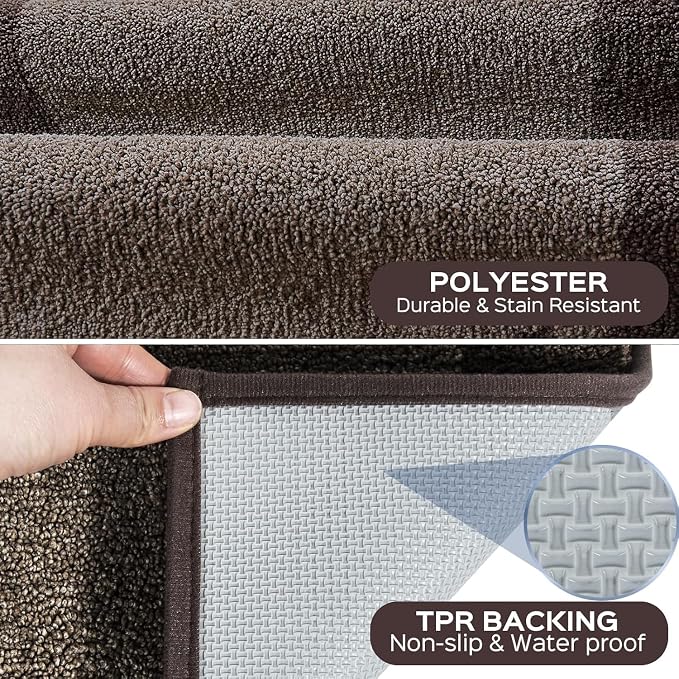 Machine Washable Runner Rug 32" x 120", Non Slip Kitchen Mat