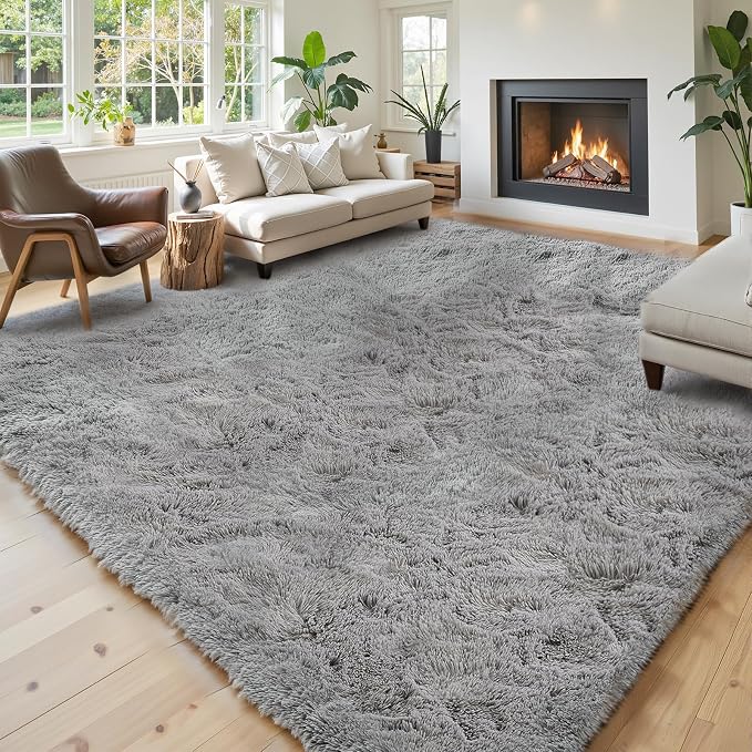 8x10 Area Rugs for Living Room Bedroom Rug, Large Shaggy Soft Plush Furry