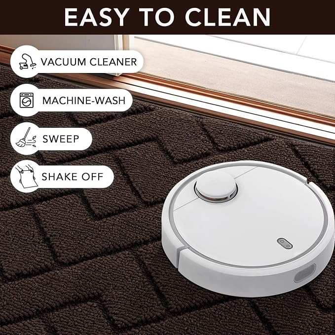 hicorfe Indoor Doormat, Welcome Door mat, Non Slip Door Mats 20"x32" Absorbent