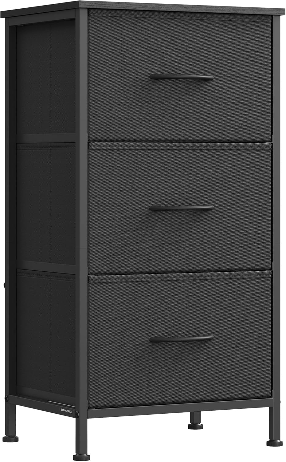 SONGMICS Dresser for Bedroom, Small Dresser with 3 Fabric Drawers