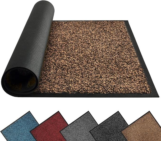 Mibao Front Door Mat Indoor Entrance, Dirt Trapper Welcome Mat