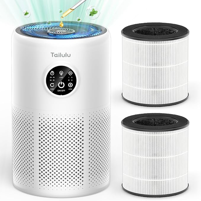 Tailulu 2 Pack D10 Replacement Filter, Air Purifier Filter