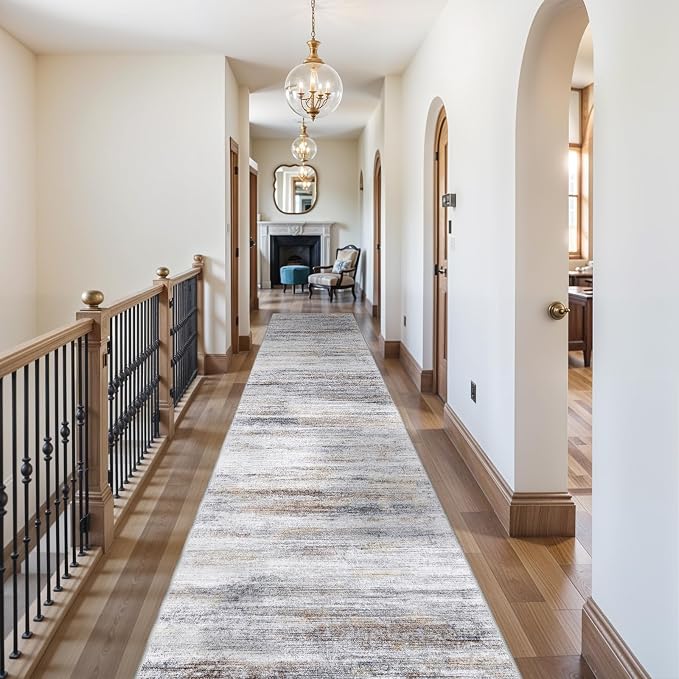 3x17 Washable Runner Rug for Hallway: Extra Long Runners for Entryway Living