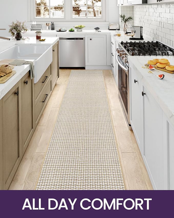 DEXI Hallway Runner Rug 2'x7', Non Slip Rubber Backed Runners Carpet, Ultra