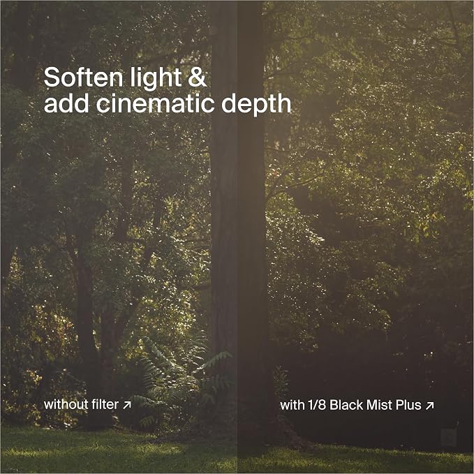 Urth 52mm Magnetic Ethereal Black Mist ⅛ Diffusion Lens Filter