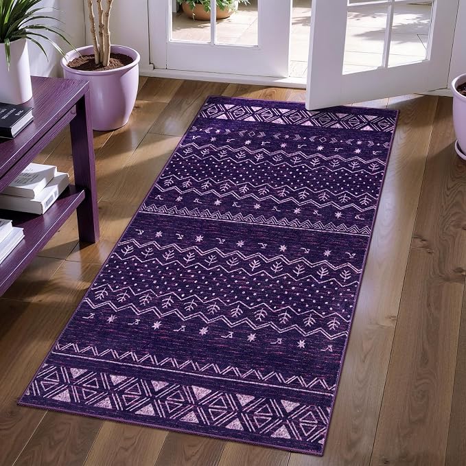 SERISSA 2x4 Rugs for Entryway, Washable Non-Slip Kitchen Runner Rug Small