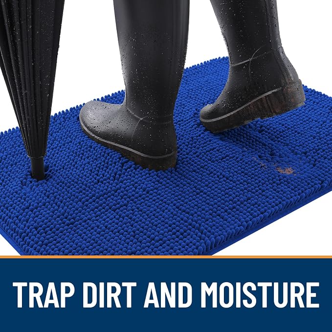 OLANLY Dog Door Mat for Muddy Paws 59x32, Absorbs Moisture and Dirt, Absorbent