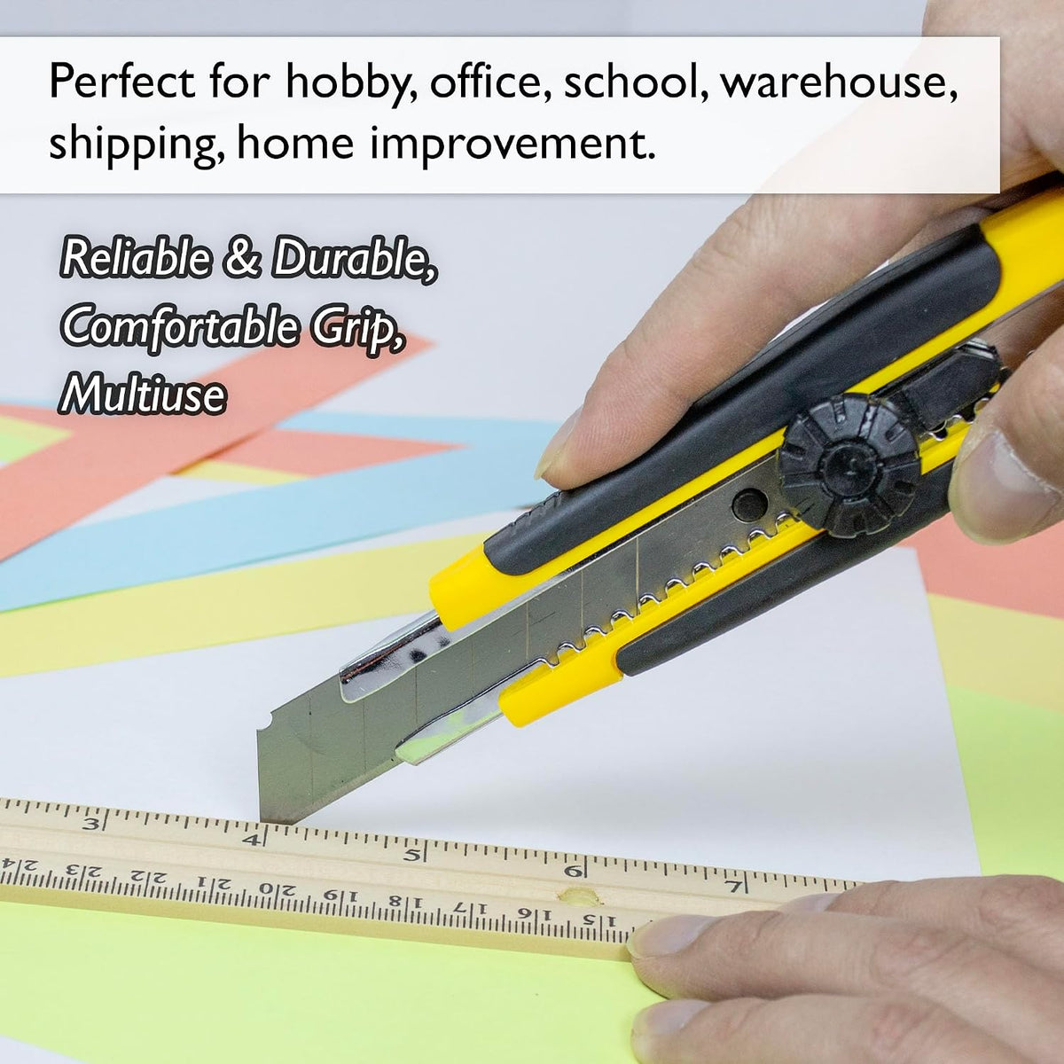 BAZIC Products 18 mm Utility Knife, 144-Case