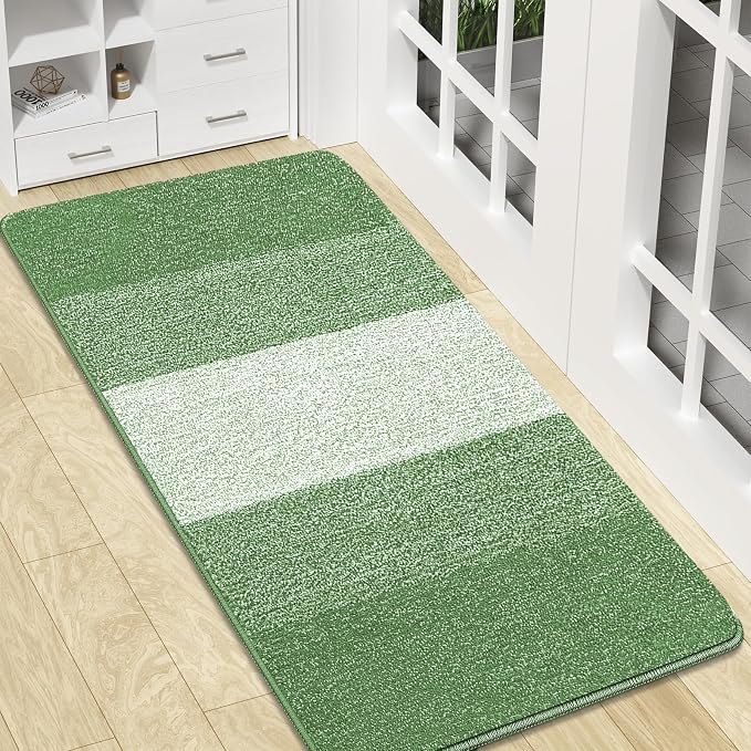 Kitinjoy Indoor Outdoor Door Mat, 47x20 Non-Slip Absorbent Dirt Trapper