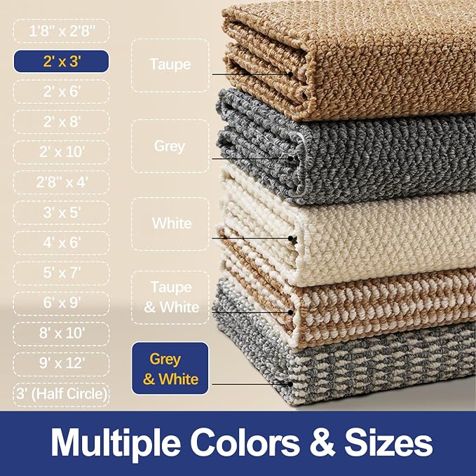 Dirt Trapping Door Mat 24x36, 3D Scarping Surface Doormat