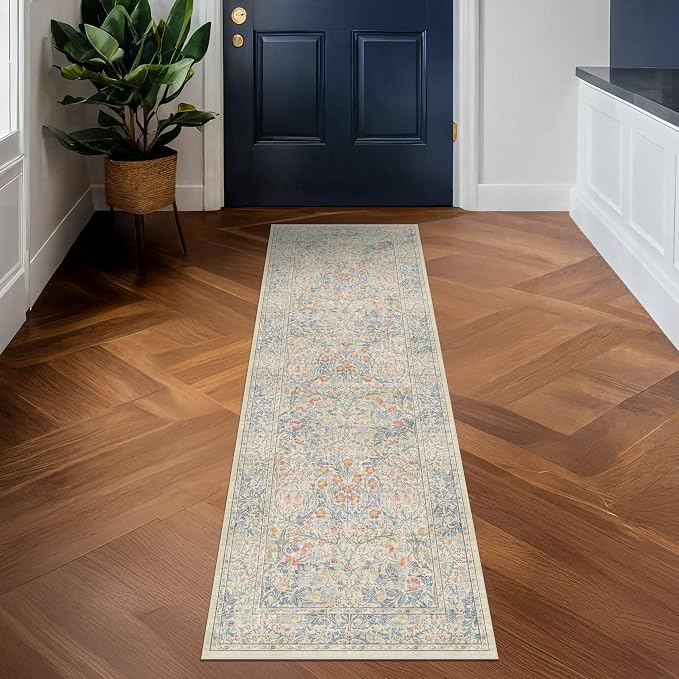 Hazo Haus Washable Bathroom Runner Rug 2x5, Non Slip Runner