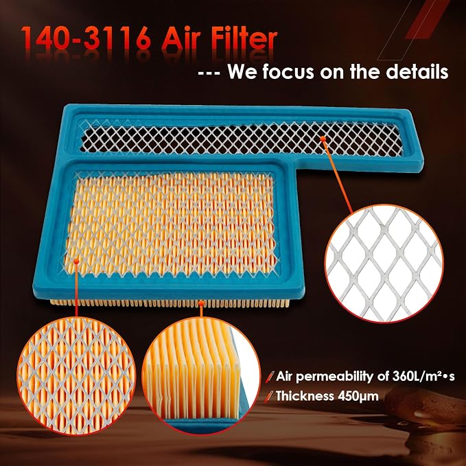 Tune Up Kit 140-3116 Air Filter, 122-0836 Oil Filter & Fuel Filter