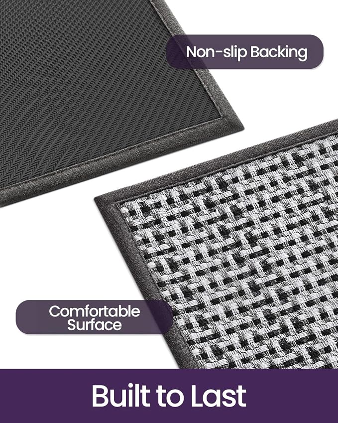 DEXI Ultra Thin Door Mat Indoor Entrance 36x56, Non Slip Rubber Backed Entryway