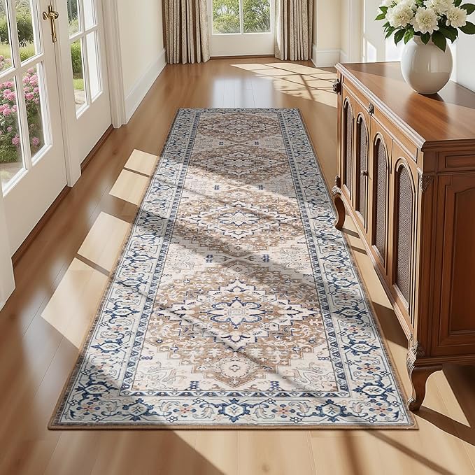 Lofus 2x8 Hallway Washable Runner Rug, Vintage Kitchen Runners Non Slip