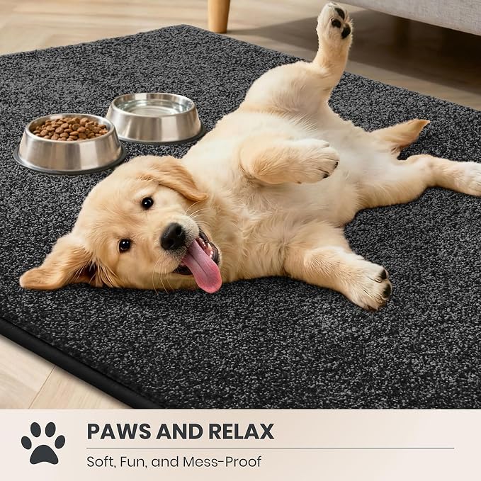 PURRUGS Dirt Trapping Door Mat 34" x 59", Non-Slip Machine Washable Entryway Rug