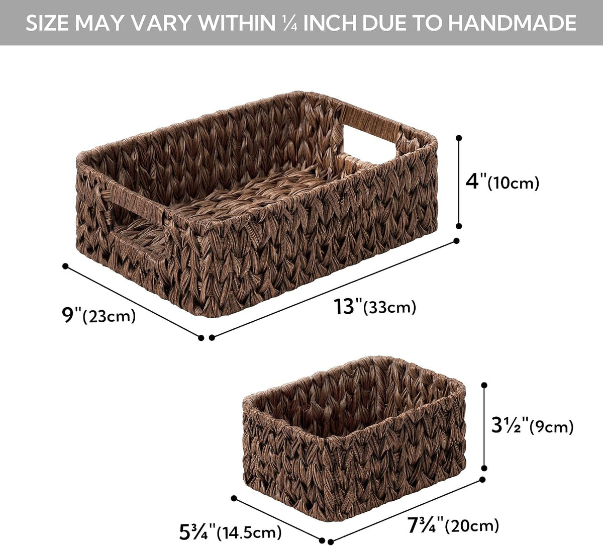 GRANNY SAYS Small Wicker Baskets for Shelves, Wicker Baskets for Storage