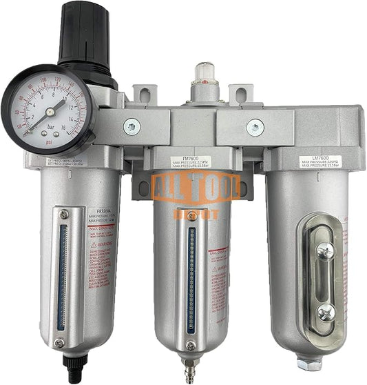 1/2" NPT HEAVY DUTY Industrial Grade Filter Regulator Coalescing Desiccant