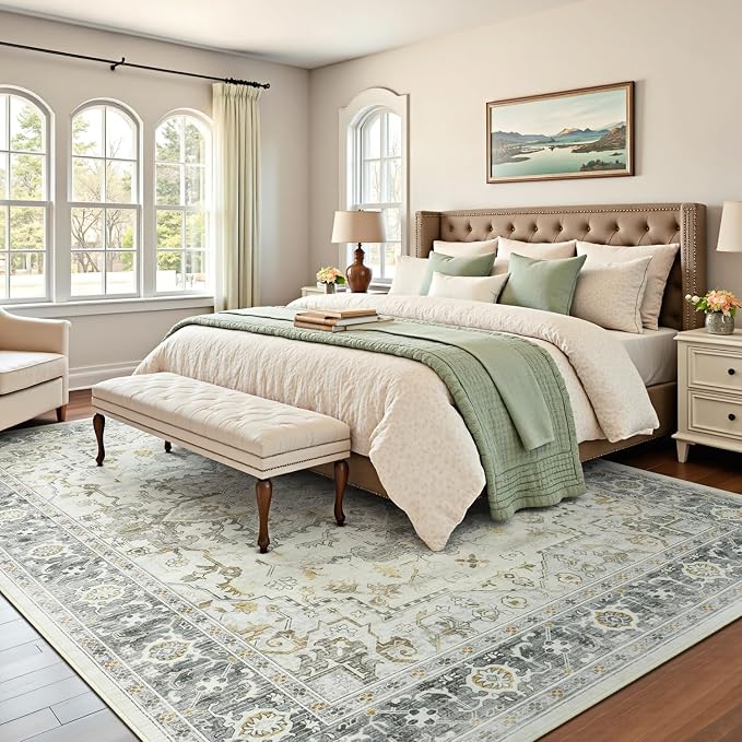 Lofus 5x7 Area Rugs for Living Room, Machine Washable Non-Slip Area Rug