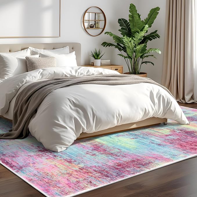 IOHOUZE Abstract Area Rugs 6x9 Ft Washable Rugs