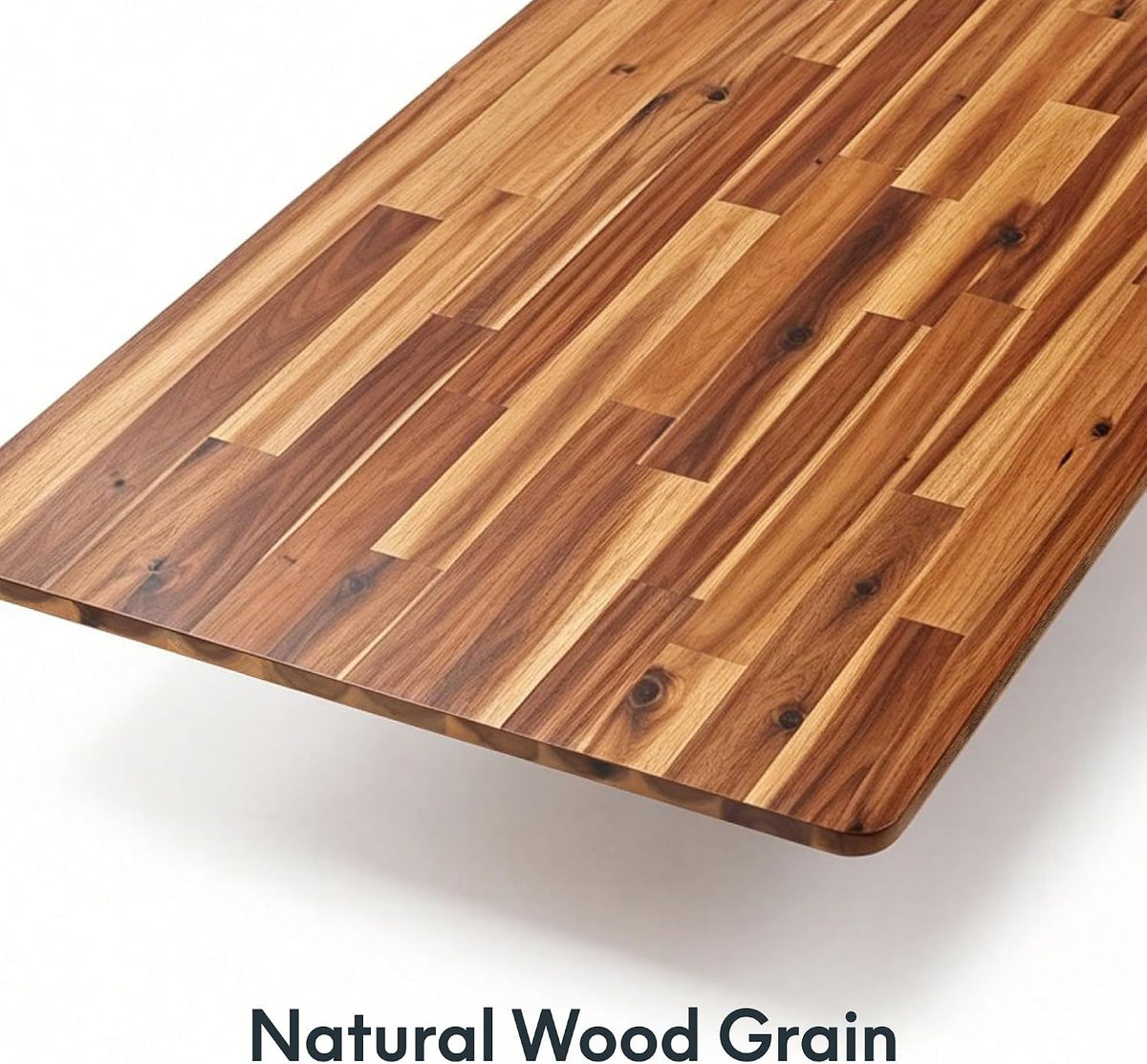 FLEXISPOT Acacia Solid Wood 55"x28" Butcher Block Desktop, Natural
