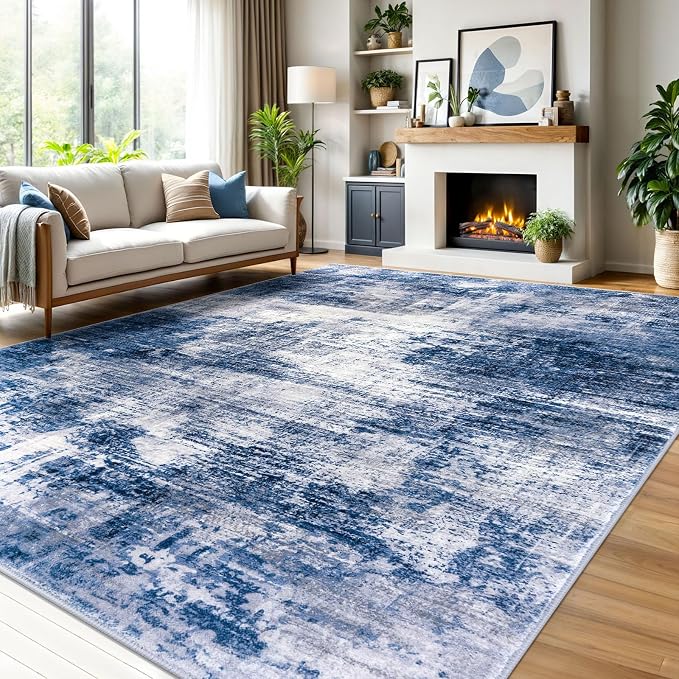 IOHOUZE Abstract Area Rugs 9x12 Ft Washable Large Rugs