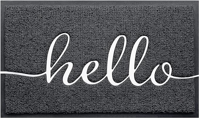 CozyBounty Door Mat Hello Mats Outdoor Indoor Non-Slip Doormat