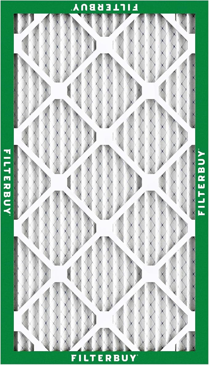 Filterbuy 11.5x19.5x1 Air Filter MERV 8 Essential Dust & Allergy Defense