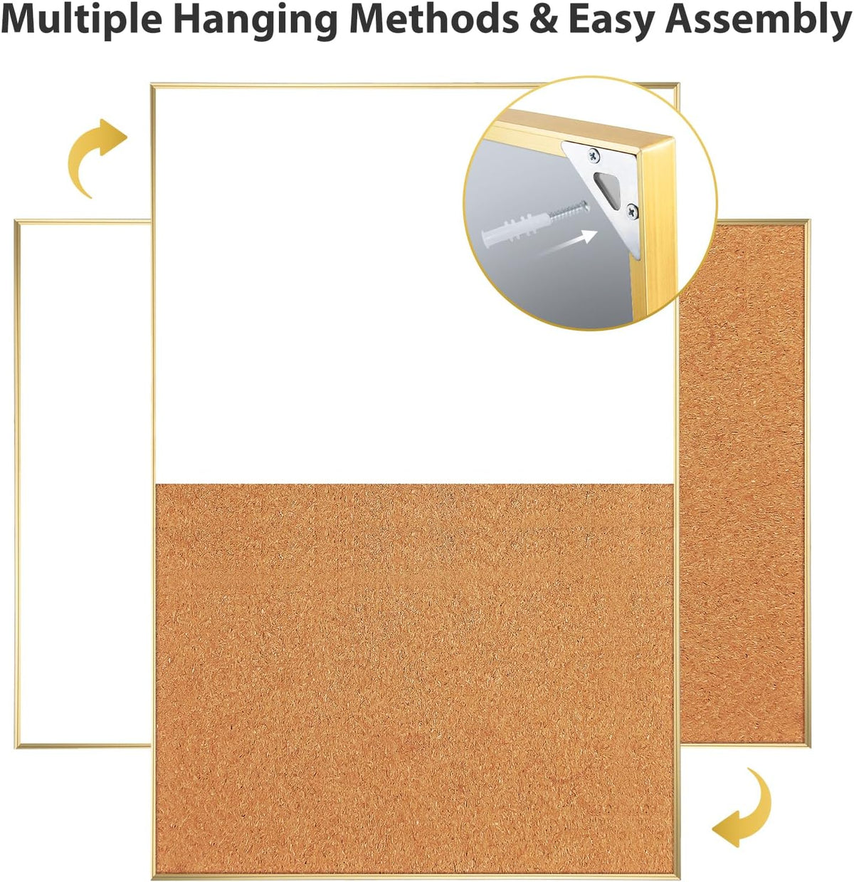 ARCOBIS Cork Board White Board Combo