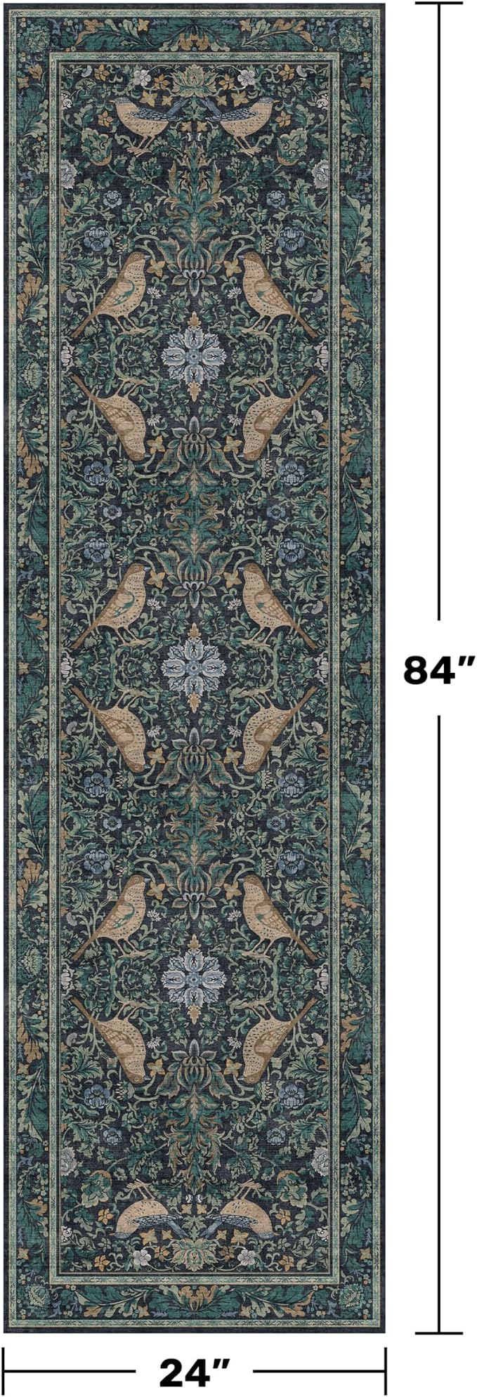 Hazo Haus Boho Blue 2x7 Extra Long Runners