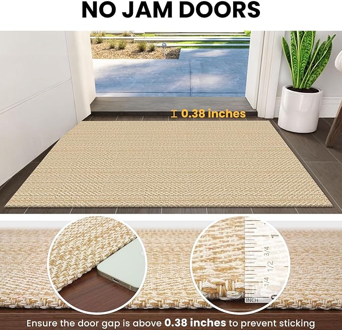 IOHOUZE Washable Exrea Long Hallway Runner Rug 3x16 Non Slip Rubber Backed