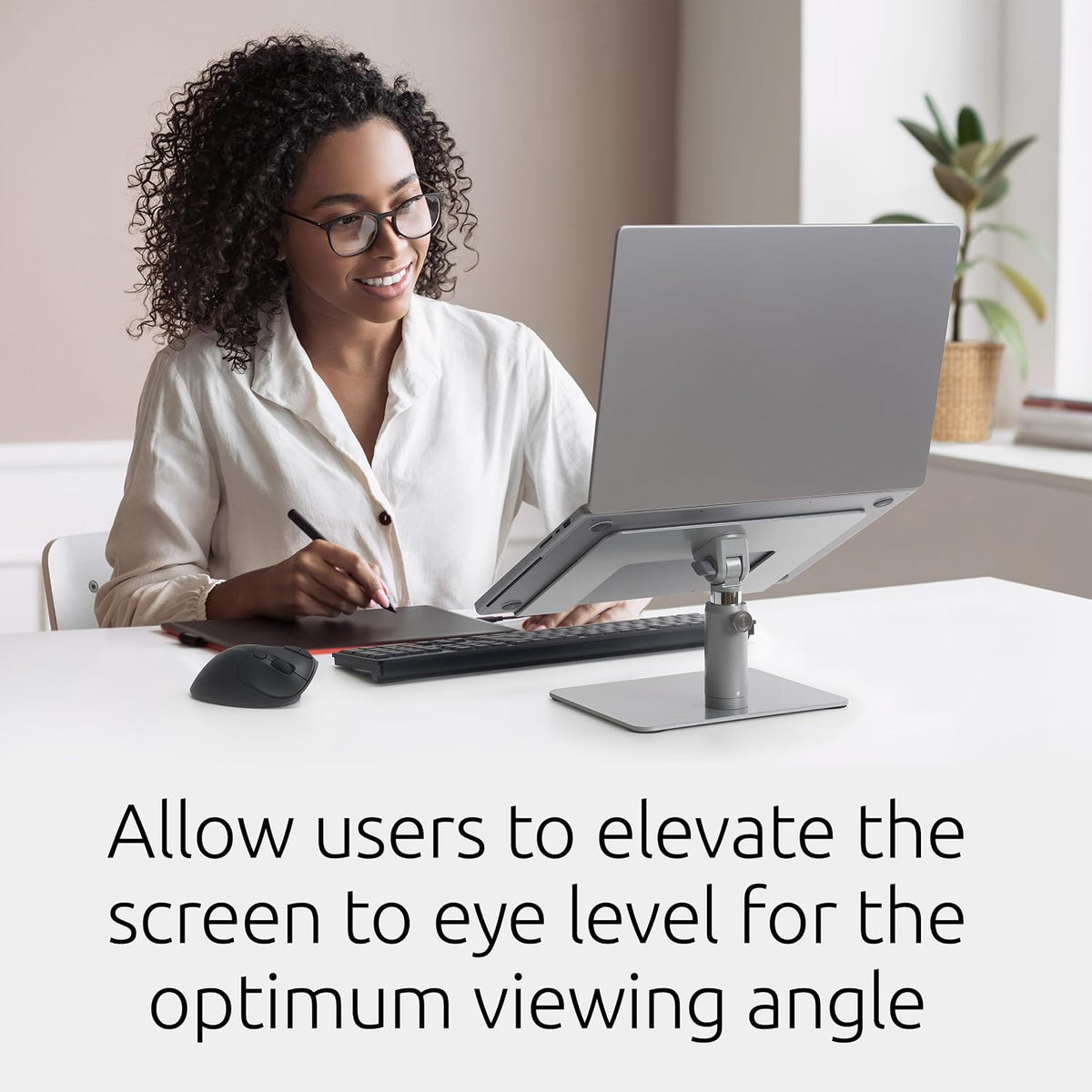 Kensington Universal Adjustable Steel and Aluminum Laptop Riser K50424WW